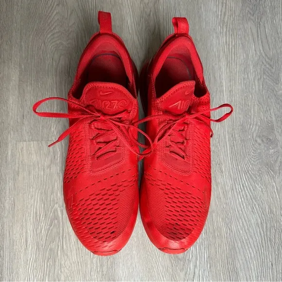 Nike Air Max 270 GS University Red Sneakers with Jelly Plastic Heels
