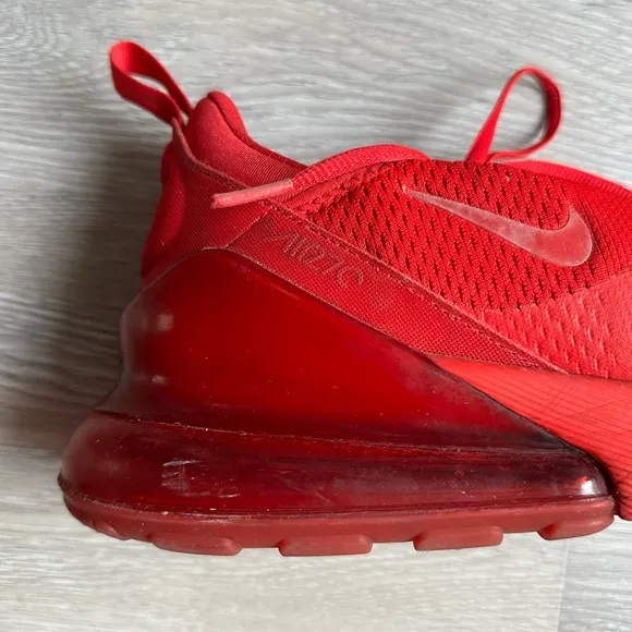 Nike Air Max 270 GS University Red Sneakers with Jelly Plastic Heels