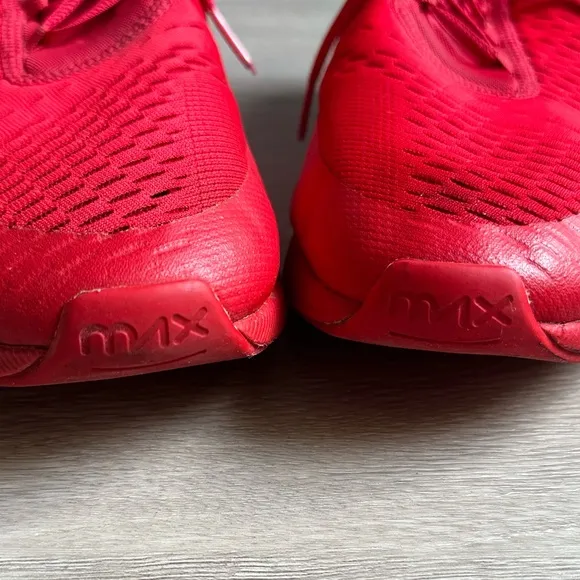Nike Air Max 270 GS University Red Sneakers with Jelly Plastic Heels