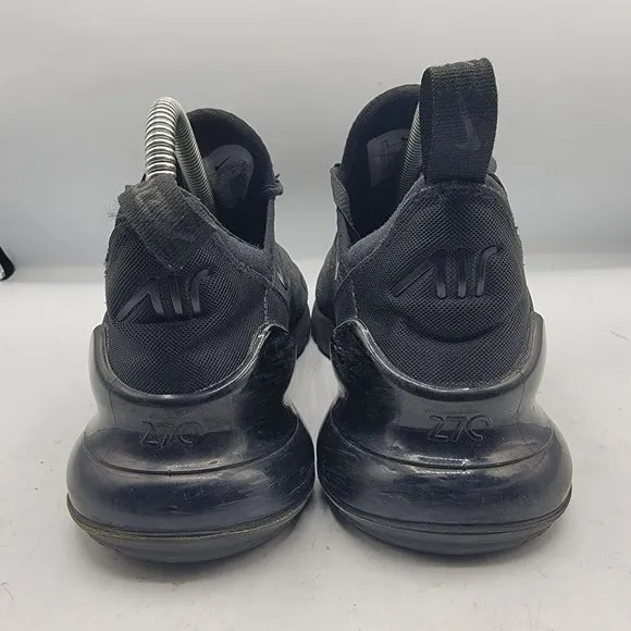 Nike Air Max 270 Women's Size 7.5 Triple Black Shoes Sneakers AH6789-006