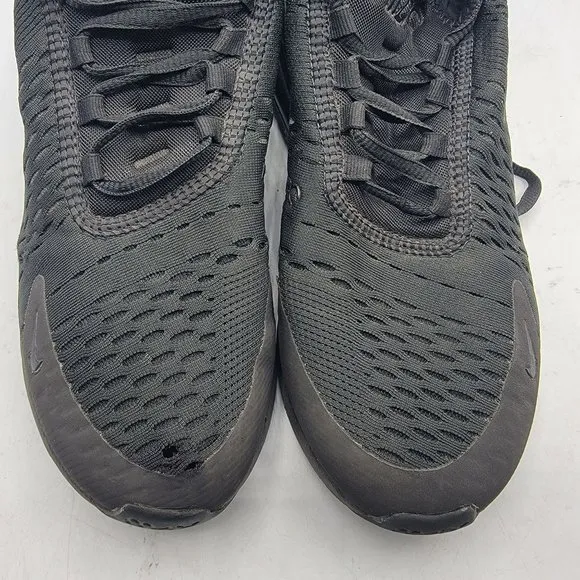 Nike Air Max 270 Women's Size 7.5 Triple Black Shoes Sneakers AH6789-006