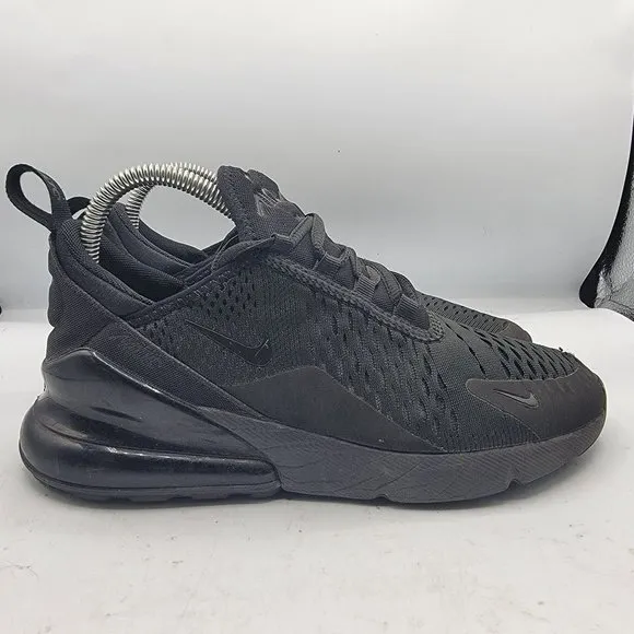 Nike Air Max 270 Women's Size 7.5 Triple Black Shoes Sneakers AH6789-006