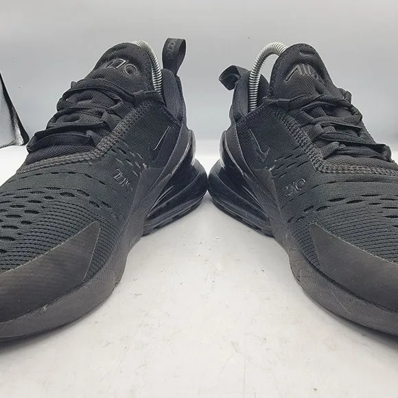 Nike Air Max 270 Women's Size 7.5 Triple Black Shoes Sneakers AH6789-006