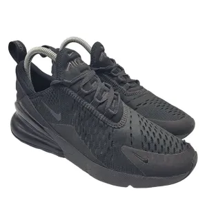 Nike Air Max 270 Women's Size 7.5 Triple Black Shoes Sneakers AH6789-006