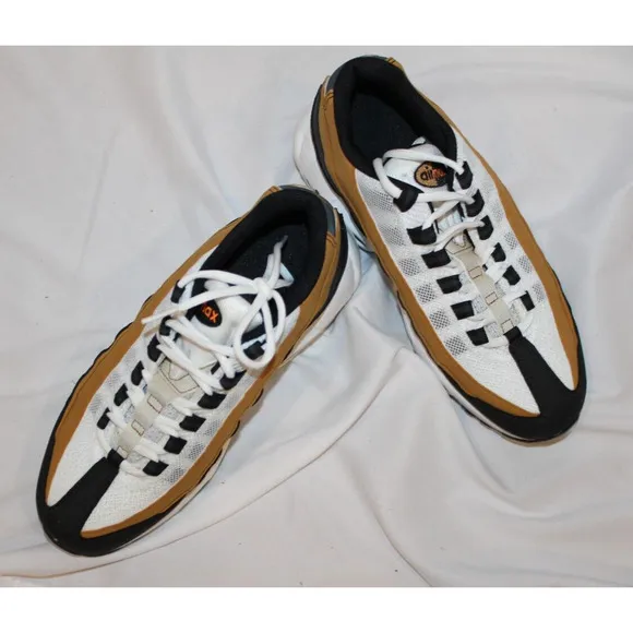 Nike Air Max 95 Recraft (GS) Big Kids' Shoes Black Wheat White NIB Sz 7 Youth‎