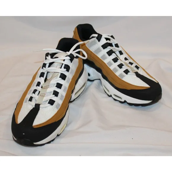 Nike Air Max 95 Recraft (GS) Big Kids' Shoes Black Wheat White NIB Sz 7 Youth‎