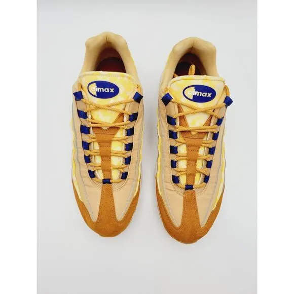 Nike Air Max 95 SE Twine Tawny Royal Blue Sail Mens Size 10 CU1560-700 Rare Shoe