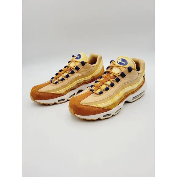 Nike Air Max 95 SE Twine Tawny Royal Blue Sail Mens Size 10 CU1560-700 Rare Shoe