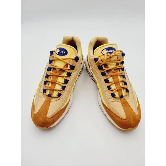 Nike Air Max 95 SE Twine Tawny Royal Blue Sail Mens Size 10 CU1560-700 Rare Shoe