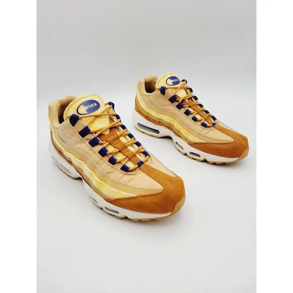 Nike Air Max 95 SE Twine Tawny Royal Blue Sail Mens Size 10 CU1560-700 Rare Shoe