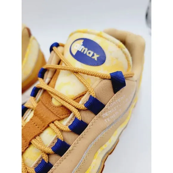 Nike Air Max 95 SE Twine Tawny Royal Blue Sail Mens Size 10 CU1560-700 Rare Shoe
