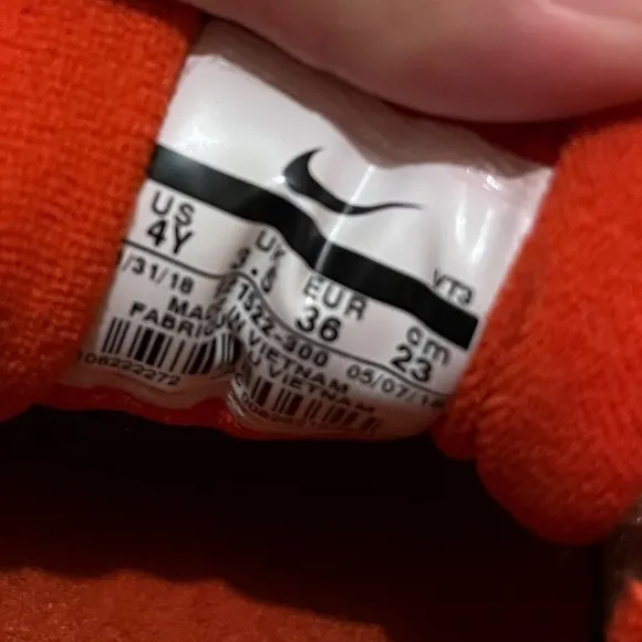 Nike air max 97 Miami hurricanes 4Y