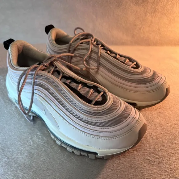 Nike Air Max 97 Women's Sneakers Pale Pink Violet Ash Running Shoes Size 9