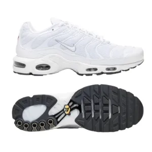 Nike Air Max Plus White Black Cool Grey Mens Running Shoes 604133 139 (NEW)