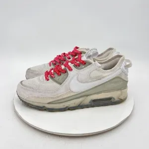 Nike Air Max Terrascape 90 Men Size 9 DQ3987-101 Triple White Red Training Shoe