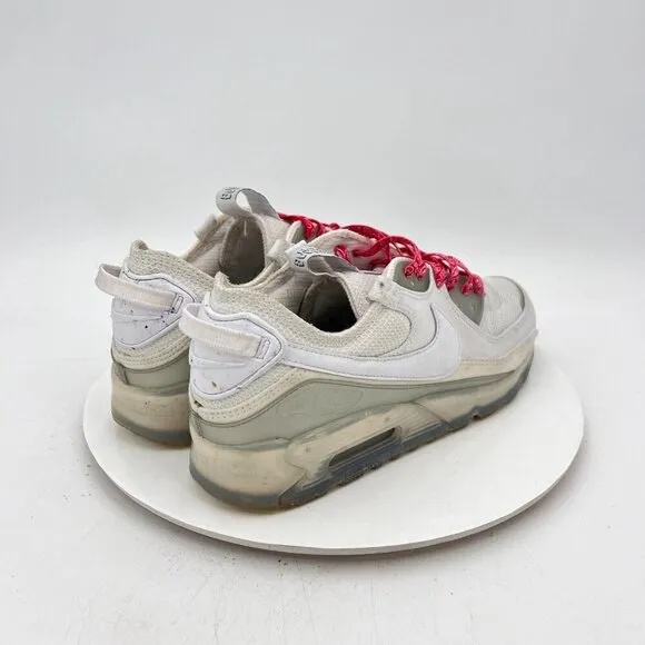 Nike Air Max Terrascape 90 Men Size 9 DQ3987-101 Triple White Red Training Shoe