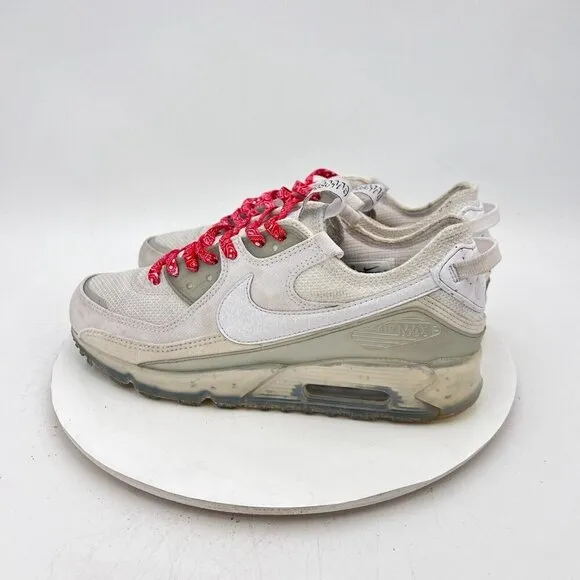 Nike Air Max Terrascape 90 Men Size 9 DQ3987-101 Triple White Red Training Shoe