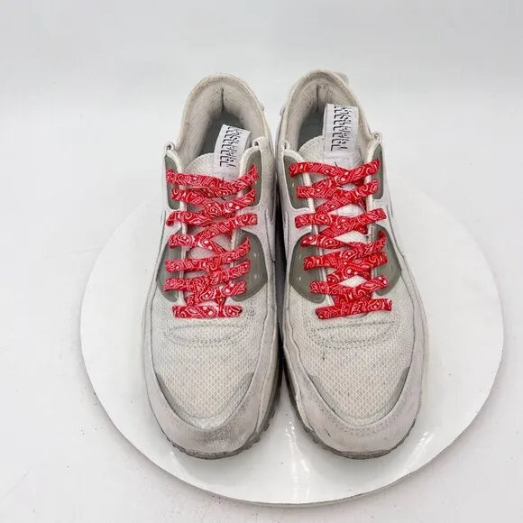 Nike Air Max Terrascape 90 Men Size 9 DQ3987-101 Triple White Red Training Shoe