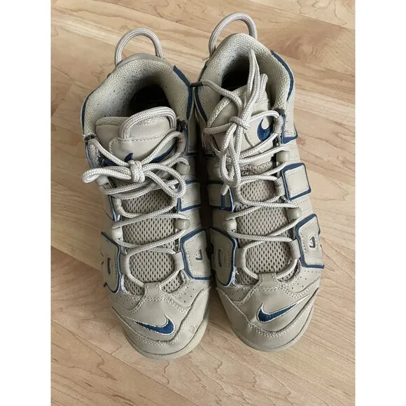 Nike Air More Uptempo GS Limestone Brown Junior Kids Casual‎ DQ6200-200 6.5Y