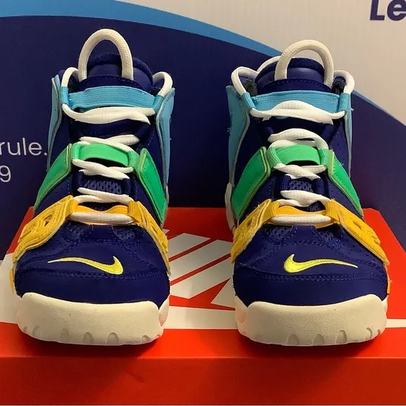 Nike Air More Uptempo Kaleidoscope Kids Size 3y