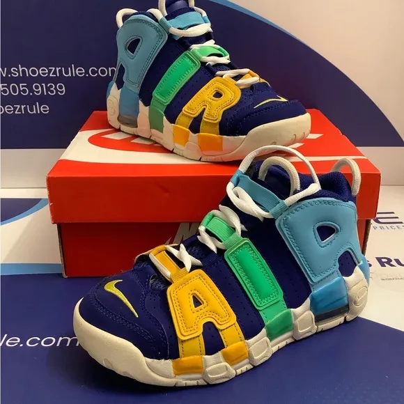Nike Air More Uptempo Kaleidoscope Kids Size 3y