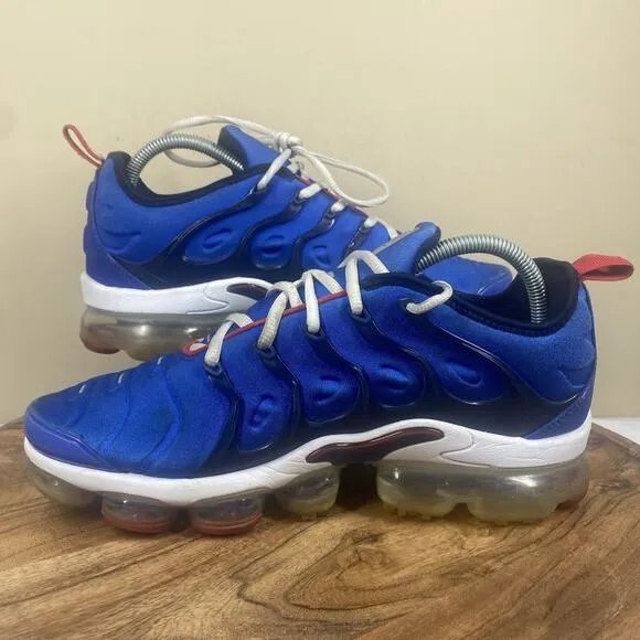 Nike Air VaporMax Plus Racer Blue Mens Blue And Red Size 8.5 Athletic Shoes