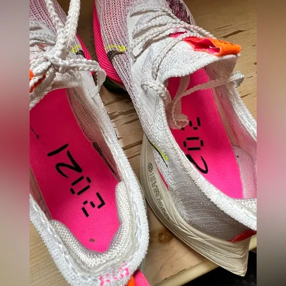 Nike Air Zoom Alphafly Next% White Pink Black Rawdacious Womens 6.5 DJ5455-100