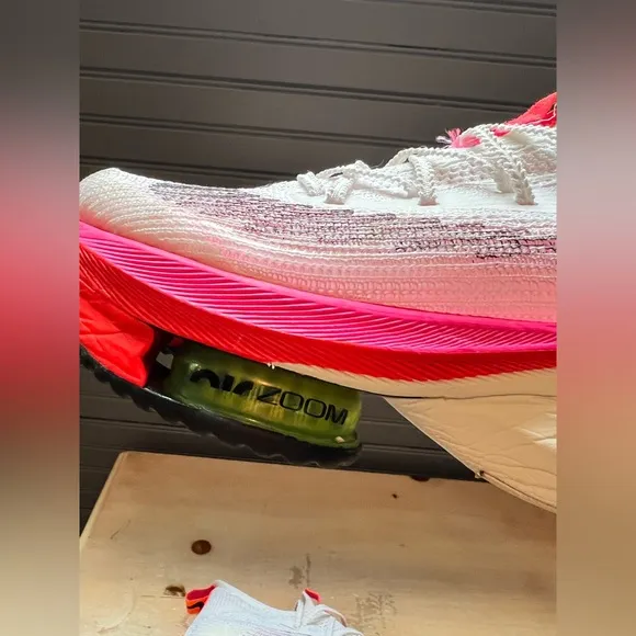Nike Air Zoom Alphafly Next% White Pink Black Rawdacious Womens 6.5 DJ5455-100