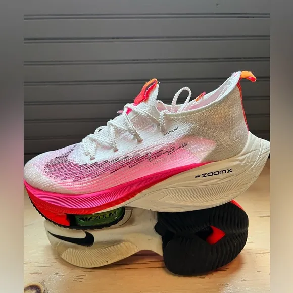 Nike Air Zoom Alphafly Next% White Pink Black Rawdacious Womens 6.5 DJ5455-100
