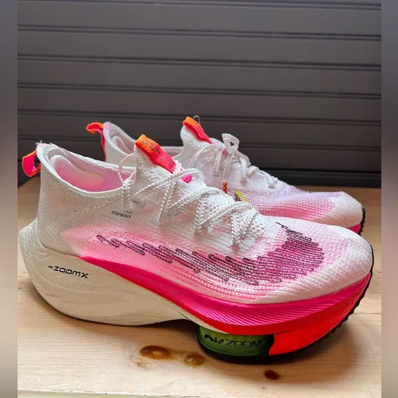 Nike Air Zoom Alphafly Next% White Pink Black Rawdacious Womens 6.5 DJ5455-100