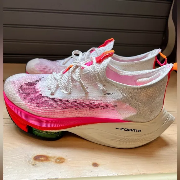 Nike Air Zoom Alphafly Next% White Pink Black Rawdacious Womens 6.5 DJ5455-100
