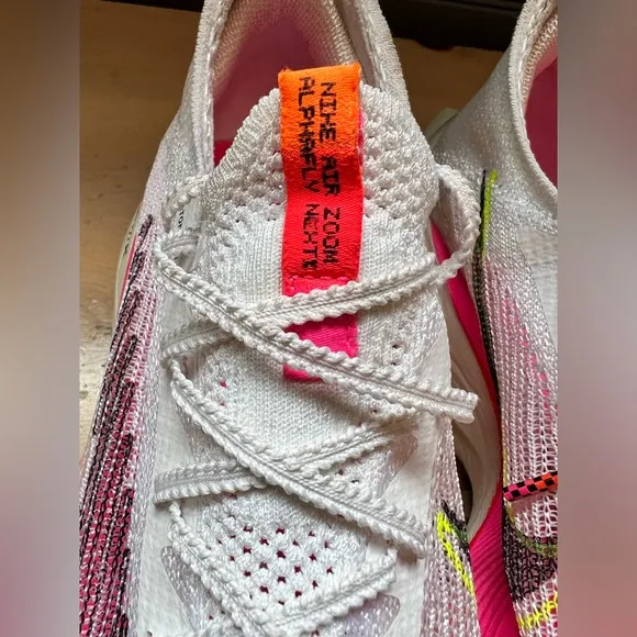 Nike Air Zoom Alphafly Next% White Pink Black Rawdacious Womens 6.5 DJ5455-100