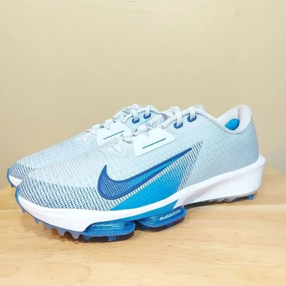 Nike Air Zoom Infinity Tour 2 Wide Golf Shoes Grey Royal Blue FD0218-001 11.5W