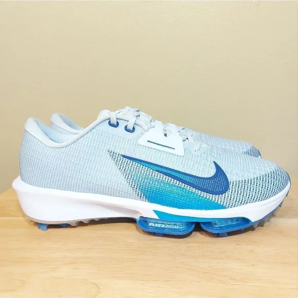 Nike Air Zoom Infinity Tour 2 Wide Golf Shoes Grey Royal Blue FD0218-001 11.5W