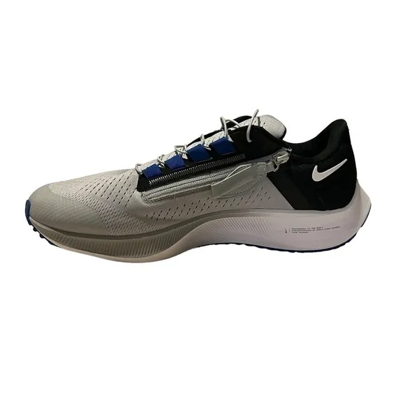 Nike Air Zoom Pegasus 38 FlyEase &quot;Wolf Grey/White/Black/Hyper Royal&quot; Men's 13