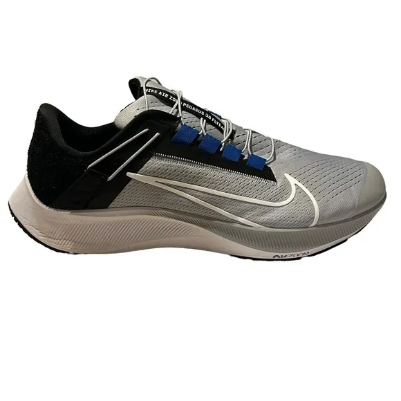 Nike Air Zoom Pegasus 38 FlyEase &quot;Wolf Grey/White/Black/Hyper Royal&quot; Men's 13