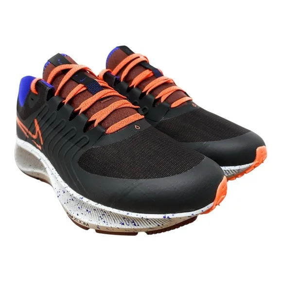 Nike Air Zoom Pegasus 38 Shield Mens Size 9 Running Shoes Black DC4073-003