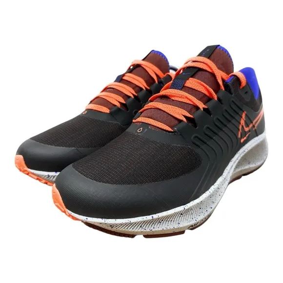Nike Air Zoom Pegasus 38 Shield Mens Size 9 Running Shoes Black DC4073-003