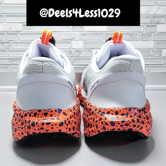 Nike Air Zoom Pegasus 41 Easy On Safari Mens Size 12 Grey Blue Tint Orange Black