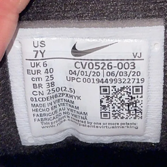 Nike Air Max 90 Flyease GS Black White Shoes
