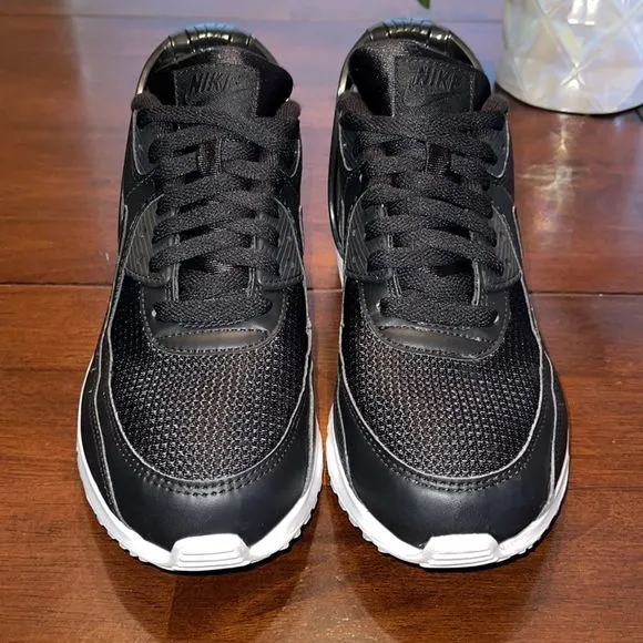 Nike Air Max 90 Flyease GS Black White Shoes