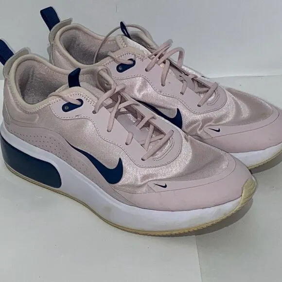 Nike Airmax Dia Women's Lace-Up Running Training Mauve Blue Shoes Size 9