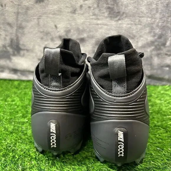 Nike Alpha Huarache 8 Elite Mens 12‎ Black White Lacrosse Lax Cleats Mid New
