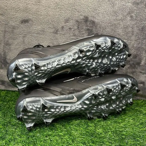 Nike Alpha Huarache 8 Elite Mens 12‎ Black White Lacrosse Lax Cleats Mid New