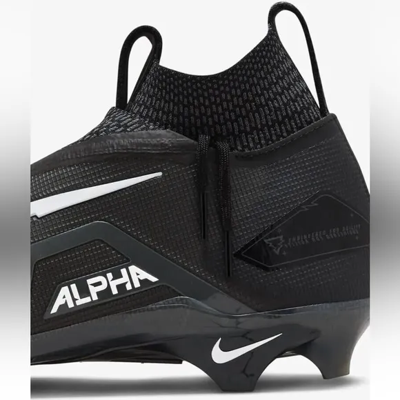 Nike Alpha Menace Elite 3 Men's Football Cleats Shoes Size 11.5 Black CT6648-010