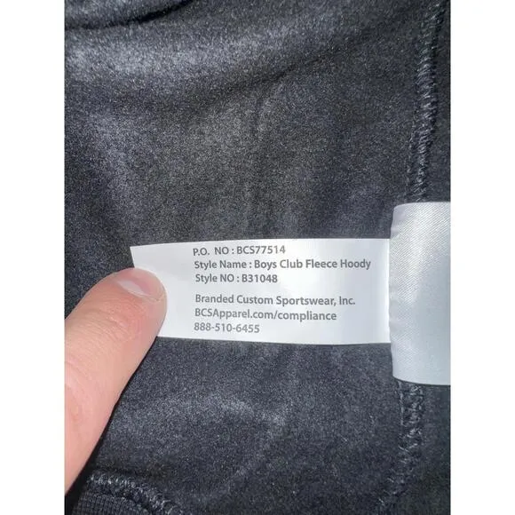 Nike Big Kids (Boy’s) Club Fleece Lacrosse Black Hoodie