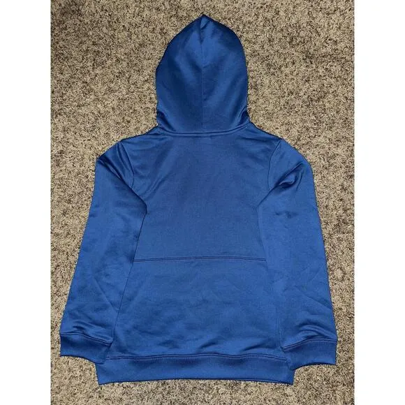 Nike Big Kids (Boy’s) Dri-Fit FC Libero Football Blue Hooded Sweatshirt