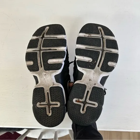 Nike Black w/White Check Lunar Fingertrap Trainer Form Fit Shoes