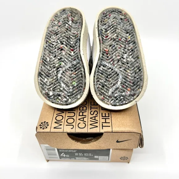 Nike Blazer Mid ‘77 Baby Infant Newborn shoes in White, Volt , Light Bone, Beige