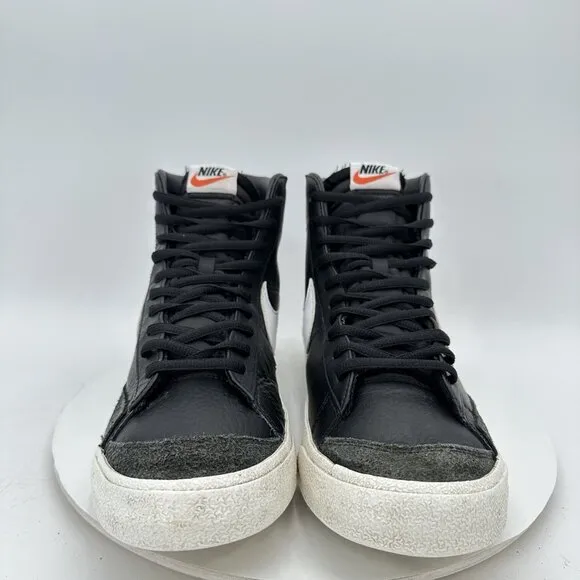 Nike Blazer Mid Top 77 Men Size 13 BQ6806-002 Black White Training Shoes